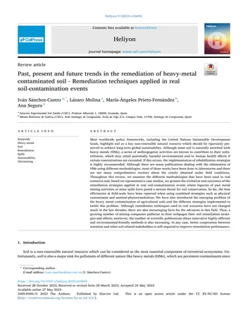 Más sobre Tendencias Pasadas, Presentes y Futuras en la Remediación de Suelos Contaminados con Metales Pesados