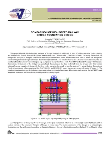 Más sobre Comparación del Diseño de Cimentaciones de Puentes de Alta Velocidad