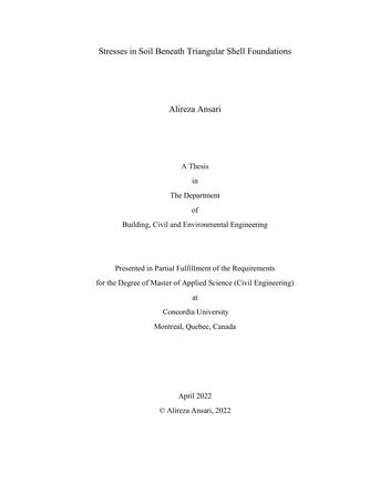 Más sobre Esfuerzos en el Suelo Bajo Cimientos de Concha Triangular